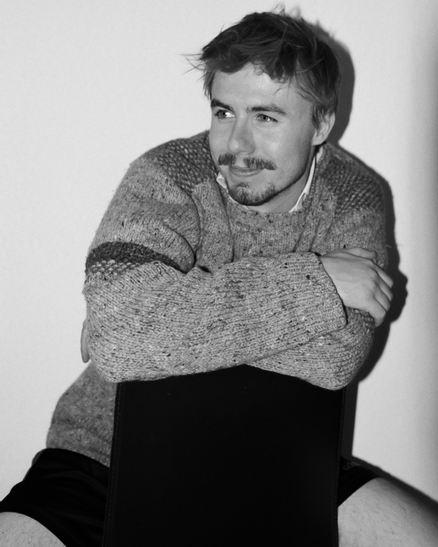 Jonathan Tinne, black and white portrait